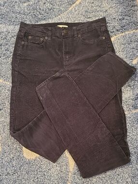 J. Crew Black Corduroy Waistband Pants